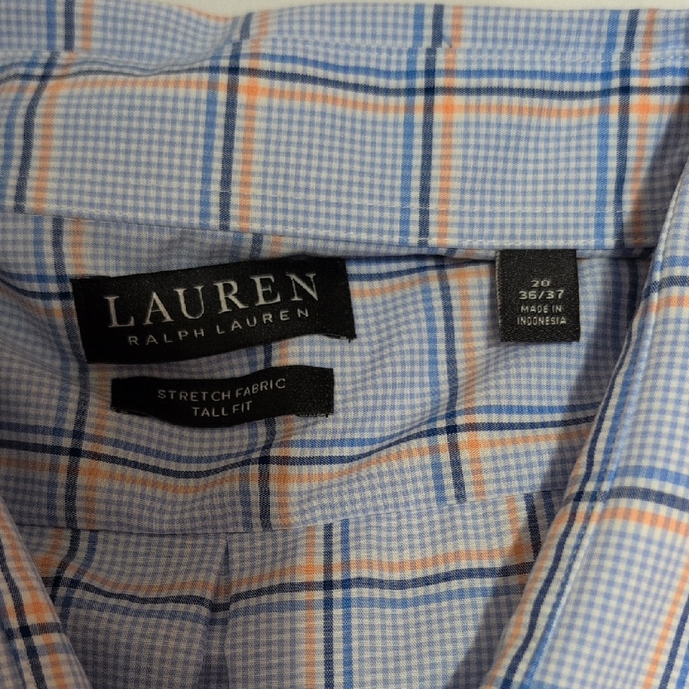 Lauren Ralph Lauren Checkered Shirt in Blue and Orange
